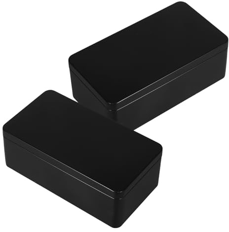 WEKADRIN 2pcs Small Rectangular Tinplate Tea Storage Tin and Metal Money Box Set with Tight Seal, Decorative Wedding Keepsake Boxes for Candy, Cash Saving, and Party Favors