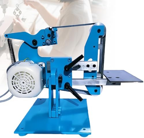 Electric Belt Sander, Vertical and Horizontal Bench Sander with 5 Sanding Belts, 750W Grinder Polishing Machine for Wood and Metal