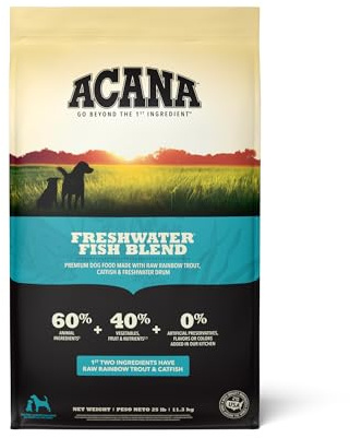 ACANA Grain Free Dry Dog Food Freshwater Fish Recipe 25lb Bag