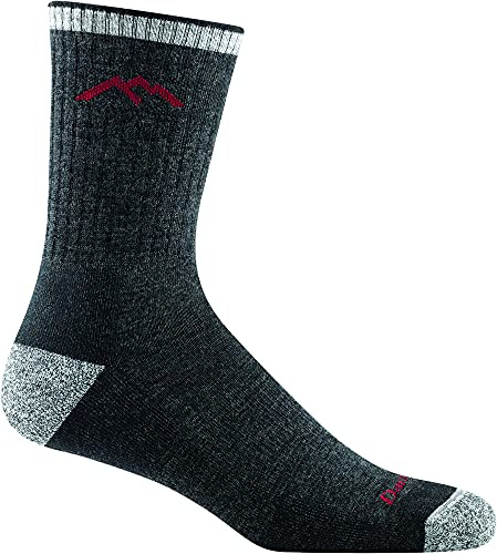 Darn Tough Vermont - Style #1466 - Men's Merino Wool Hiker Micro Crew Cushion Socks - Black, Medium