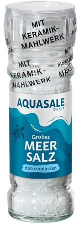 Gros sel de mer dans le moulin