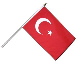 STOCK Bandiera TURCHIA – Set di – 30 x 45 cm