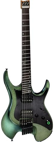 Mooer GTRS Guitars Wing 900 Intelligent Guitar (W900) with Wireless System - Aurora Green