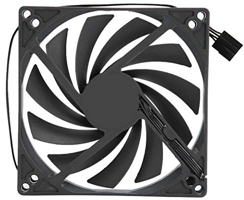10cm CPU Radiator Cooling Fan,PWM 4Pin 45CFM PC Cooler,12V/0.15A Speed Regulation Ultra Thin 18dBA Low Noise Desktop Computer Cooling,30000H Life