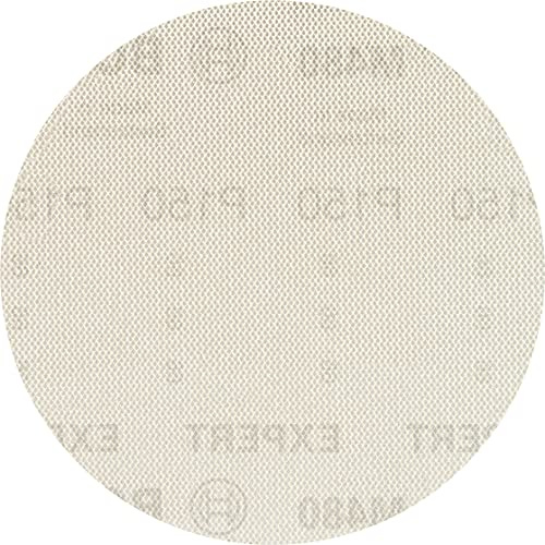 Bosch 5x EXPERT M480 Sanding Net | for Paint on wood, Hardwood, Grit 150, Professional Accessory Random Orbital Sander, Orbital Sander