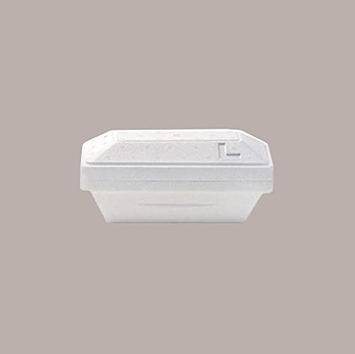 Lucgel Scatola Termica Contenitore in Polistirolo per Trasporto Gelato o Alimenti Freddi YETI L 500gr / 750cc ALCAS - 50 pezzi -