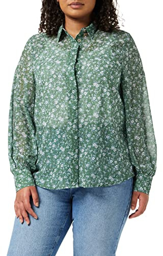 Louche Byron-Primary-Daisy Chemise boutonnée pour Femme, Vert, 38
