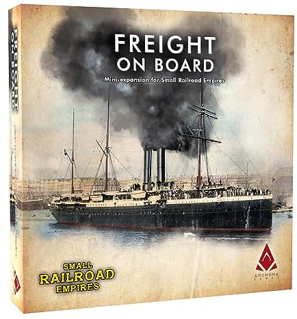 Archona Games: Small Railroad Empires: Freight On Board - Mini Expansion, Transportation Board Game, Set In The 19th Century, 1-5 Players, Ages 13+