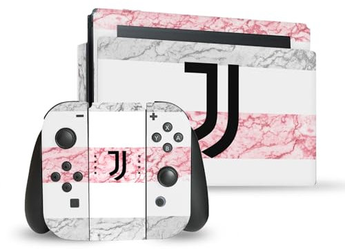 Head Case Designs Offizielle Juventus Football Club Away 2023/24 Match Kit Vinyl Haut Gaming Aufkleber Abziehbild Abdeckung kompatibel mit Nintendo Switch Console & Dock & Joy-Con Controller Bundle