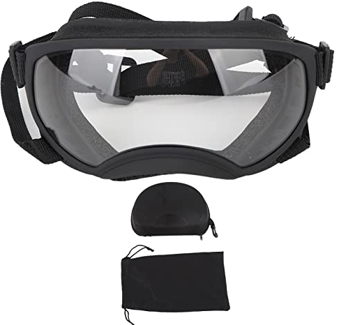 Große Hundesonnenbrille, Hundebrille, Hunde-Augenschutzbrille, Stilvolles Aussehen, Hundebrille, Elastischer PVC-Rahmen, Große Hundesonnenbrille Zum Skifahren, Sonnenbrille