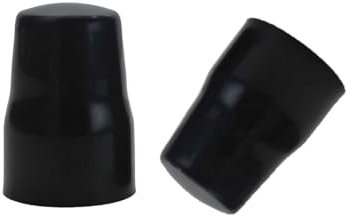 Radiator Valve Cap, Tidy Up Radiator Valves, Universal Radiator Valve Caps Replacement Push-Fit White Plastic Radiator Cap (Black,2)