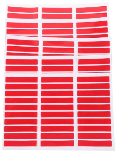 SAFIGLE 1 Juego Cinta De Cristal Pestañas Adhesivas Para Uñas Cinta De Prensa Presione Sobre El Soporte Para Clavos Presione Las Pestañas Adhesivas De Las Uñas Rojo 5 Hojas