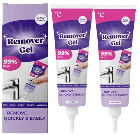 Vexclean 𝑺𝒄𝒉𝒊𝒎𝒎𝒆𝒍𝒆𝒏𝒕𝒇𝒆𝒓𝒏𝒆𝒓 Gel, Vexclean 𝑴𝒐𝒍𝒅 Remover Gel, Vexclean Reinigungsgel, Geeignet für Fliesenfugen in Badezimmern und Küchen (2 Pcs)