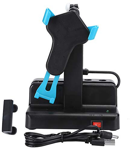 HERCHR Automatic Phone Swing Step Counter Machine, Left Right Motion Pedometer Shaker for Step Apps, Silent Non Magnetic Cellphone Booster (Sky Blue)