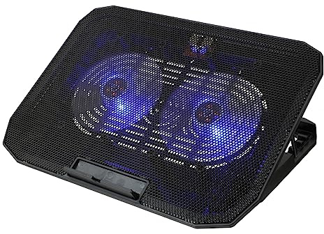 Happyyami 1Pc Laptop Radiator Cooling Stand with Dual USB Ports Angle Notebook Rack for Gaming Video Silent Laptop Cooler with Strong Bearing Capacity
