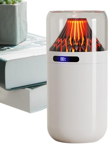 360ML Volcano Humidifier, 3 Modes Humidifier Aromatherapy Diffuser, RGB Rechargeable Aromatherapy Diffuser, Creative Table Ornament For Apartment, Cool Mist Diffuser For Home Bedroom Yoga Office