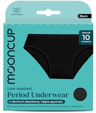 Mooncup Culotte menstruelle, absorbe jusqu'à 10 tampons, Lavable en Machine
