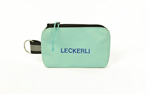 ANDREAS WIPPER Mit Wunschname möglich. Futterbeutel, Leckerlibeutel, Futtertasche, Leckerlitasche, Schlüsselanhänger Leckerli Turquoise Edition