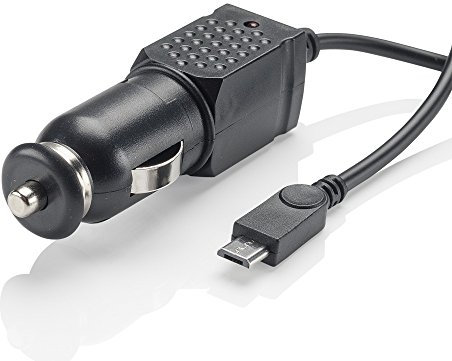 Slabo KFZ Ladekabel Micro USB - 1A - für Nokia 1 Plus | 1.3 | 2.3 | 3.1 | 3.1 Plus | 3.2 | 4.2 | 8110 4G Auto Ladegerät Pkw Kabel LKW - SCHWARZ | Black
