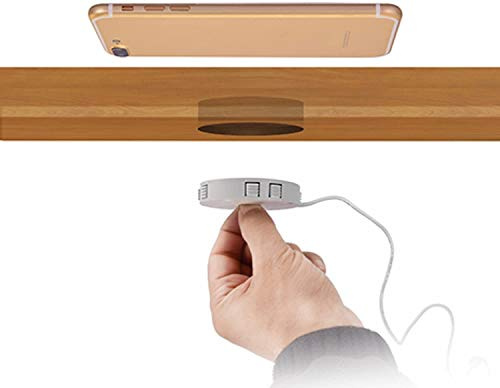 Qi Wireless Charger für Unterputz, Induktionsladegerät, für Smartphones und Zubehör [Energieklasse A++]