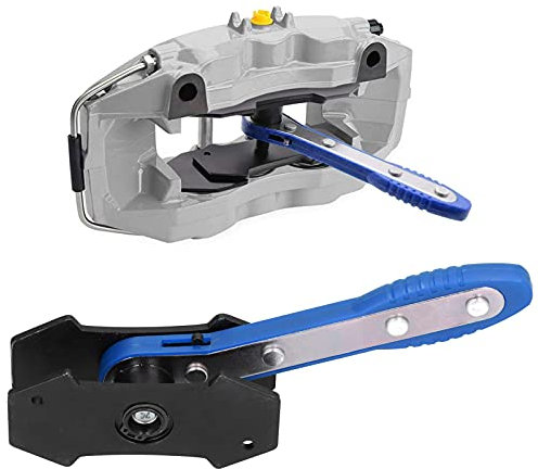 Gaeirt Strumento Portatile di Stampa Pinza Freno Auto 4 in 1 Altalena a 360° Spandiatore a Pistone Freno a Cricchetto Auto per Riparazione e Sostituzione di Freni di Auto(B (Blue))