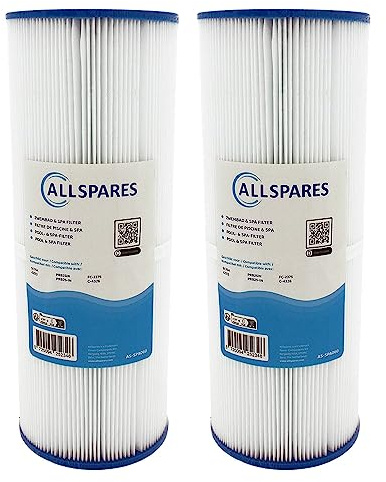 AllSpares 2 filtros de Agua SPA adecuados para SC704 / 42513 / C-4326 / RD25 / PRB25-IN/FC-2375