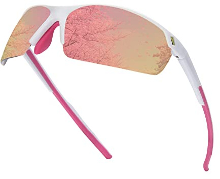 SKYWAY Polarized Sunglasses Women Men, Wrap-Around Sports Sunglasses for Cycling Running Fishing Baseball UV Protection