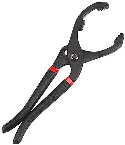 CGEAMDY Ölfilterschlüssel, Universale Ölfilter Einbau-Ausbau Ölwechselwerkzeuge Zum, Ölfilterwechsel 45mm Bis 115mm Filtern an Pkw Kfz Auto, Motorrad(30cm)