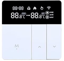 RKHK i8 Smart WiFi Thermostat mit Sprachsteuerung (Alexa/Google) – Programmierbarer Innenthermostat, Energieeffizient, Fernsteuerung via App