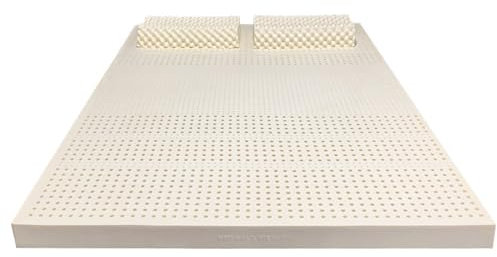 TFDRSEXVD 100% Naturlatex-Matratzen, atmungsaktive und Bequeme Matratzenauflagen gegen Rückenschmerzen, 1 Zoll,Flat Type,90x140x2.5cm