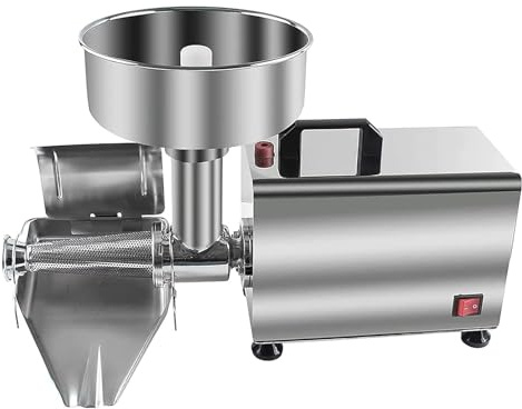 Macchina Elettrica Per Passare Il Pomodoro Colino elettrico, macinatore commerciale, 370 W, pressa per macinazione di alimenti, marmellate e salse, spremiagrumi, acciaio inossidabile, CE/FCC