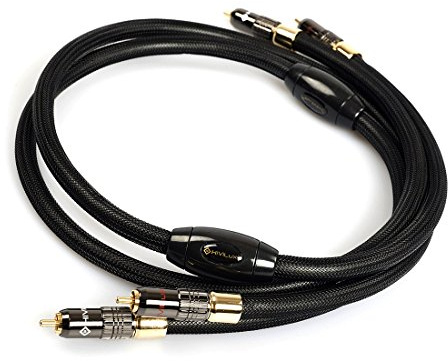 HiViLux Cavo bilanciato RCA (OCC/SCC) di fascia alta, diametro 14 cm, per stereo