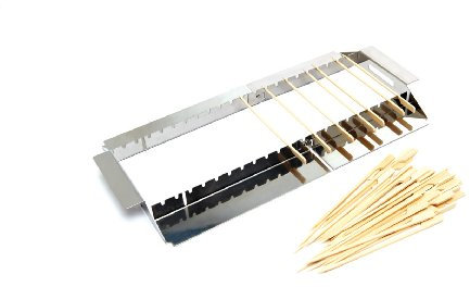 Broil King de Parrilla/Barbacoa/Grill, spiesschen Estructura, Acero Inoxidable, 5 x 5 x 5 cm, 69339