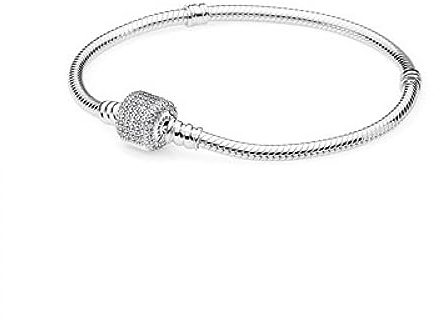 PANDORA Damen-Armband Pavé-Kugelverschluss 925 Silber Zirkonia weiß - 590723CZ