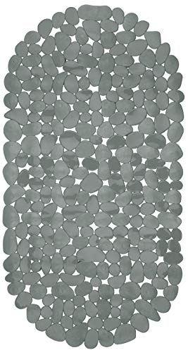 Circul Badewannenmatte 68 x 35 cm grau Steinoptik modern