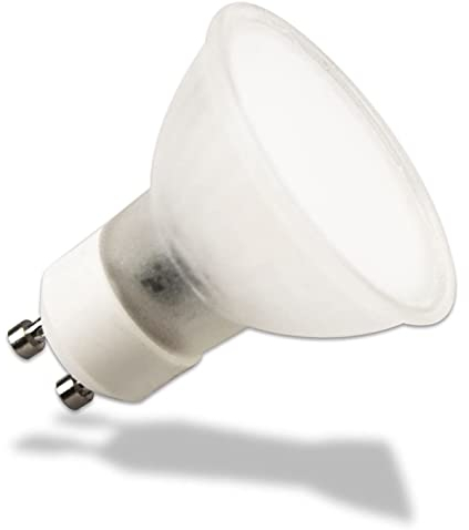 INNOVATE GU10 LED Reflektor 3W warmweiß 3000K 5 Stk. [Dimmbar 30–100%] 230V 270° Abstrahlwinkel Opal Frosted I LED Spot Lampe Energiesparend für Decke Wohnzimmer Küche Büro