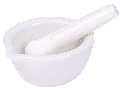 KINTRADE Porzellan Mörser und Pistill Gewürz Kräutermühle Mischen Mahlbecher Brecher Set