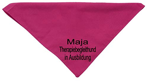 Hundehalstuch Therapiebegleithund in Ausbildung mit Namen