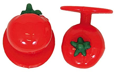 EXNER Kugel-Knöpfe/Motiv-Knöpfe Tomate in Verpackungseinheit von 12 Stück