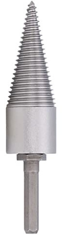 Wood Splitter Bits Hexagonal Shank Heavy Duty Drill Splitting Tool Cone Drive Bits Log Splitter Firewood Bits for Firewood