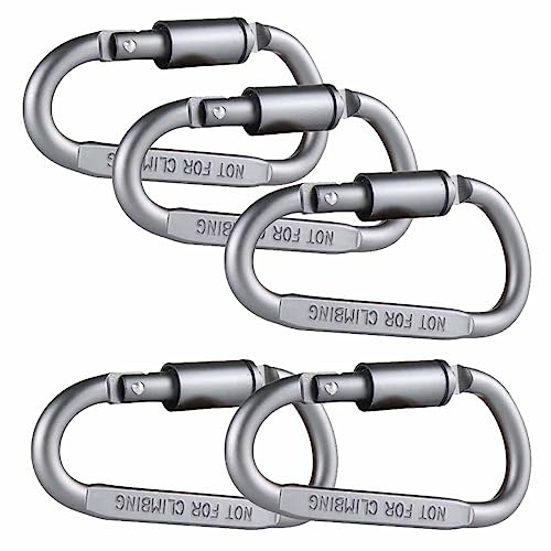 XPE 5 PCS karabiner klettern schlüssel karabiner karabiner schlüsselanhänger karabiner klein schraubkarabiner karabiner hundeleine karabiner klipp schlüsselkarabinahaken klein