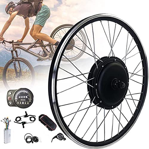 48V 1000W/1500W Electric Bicycle Conversion Kit, E-Bike Cassette Rear Wheel Conversion Kit,16/20/24/26/27.5/28/29/700C Wheel Size,Easy to Install,Powerful Rear Hub Motor kit,1000W-27.5in