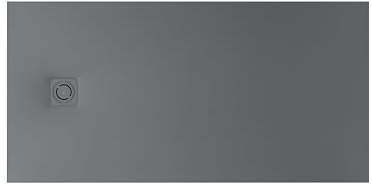 Roca APA017082BC01200 - Plato de ducha extraplano de STONEX® TERRAN, medids 180 x 70 x 3,3 cm, color pizarra textura grava