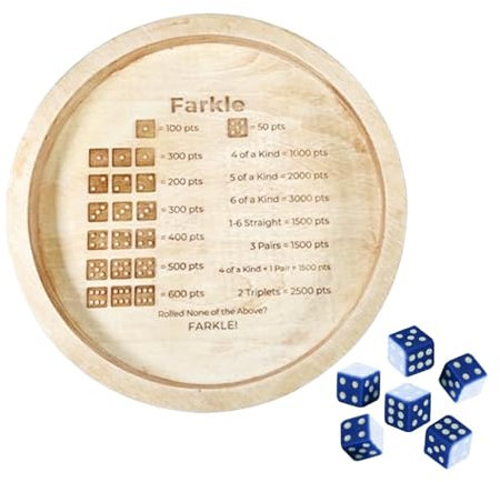 Würfelbrett zum Rollen - Rundes Würfelbrett aus Holz für Tischspiel, modernes Würfelbrett | Würfelbrett aus Leder, Würfeltablett, Faltwürfeltablett, flach