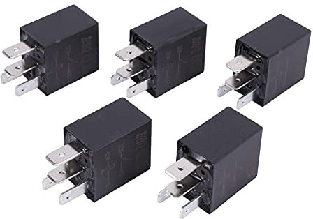 SRMAN 5 X 30A AMP 12 V 4Pin Auto Auto Relais Kit SPST für Fan Kraftstoffpumpe Licht Horn