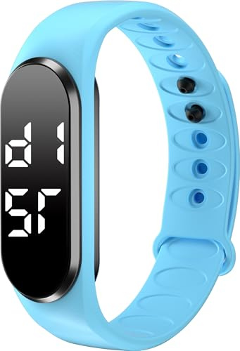 findtime Digitaluhr Herren Damen Uhr Schrittzähler ohne App und Handy Fitnessuhr Digitale Armbanduhr Kinder Uhr Wecker Schlaftracker Kalorien Schrittzähler Armband Sportuhr LED Stoppuhr Coutdown
