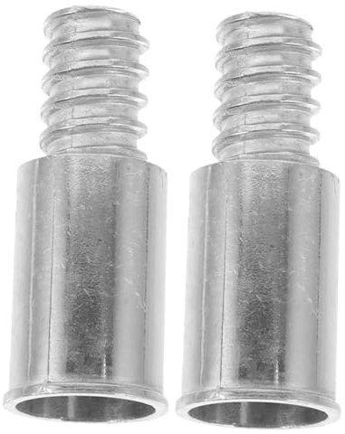 DECHOUS 2pcs Thread Tip Replacement Sturdy Stainless Steel Pole Adapter for Mop and Broom American Style Threaded Connectors Suitable for Cleaning Poles