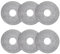 Sgizoku Universal Spin Mop Round Microfiber Flat Mop Replacement Pads Compatible with Minky/Spontex Aqua Revolution System X'tra/Viledas Spin Mop and Bucket
