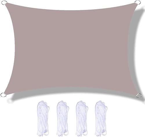 Tenda da sole rettangolare impermeabile 2 m x 5 m, resistente ai raggi UV, per patio, giardino, esterno, ristorante, cortile, garage