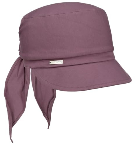 Seeberger Uni Jersey Bandana keps damkeps solvisir med skärm, lila, one size